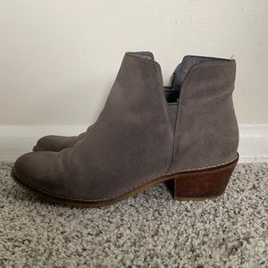 Cole Haan gray suede booties